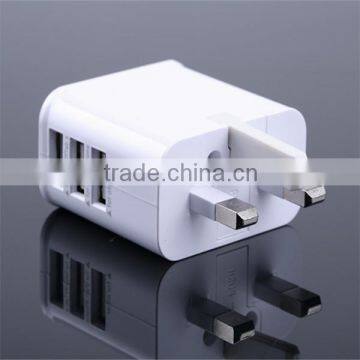 universal UK plug 3 usb ports travel wall charger power adapter for huawei routers
