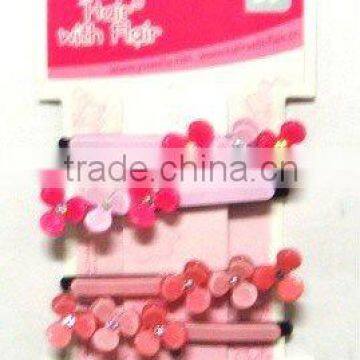 4 PCS FLOWER ACRYLIC SNAP CLIPS