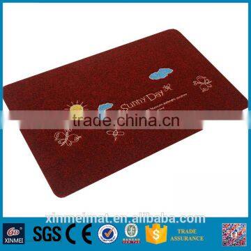 Professional Wearability Embroidered Polyester Mat For Bedroom