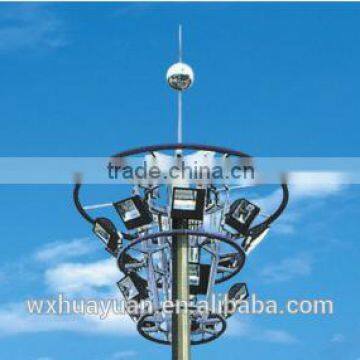 25m 30m and 35m High Mast Flood Lighting Q235 Q345 Steel Pole photo-5