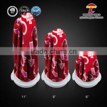 red colour flowers fabric nylon ice bag