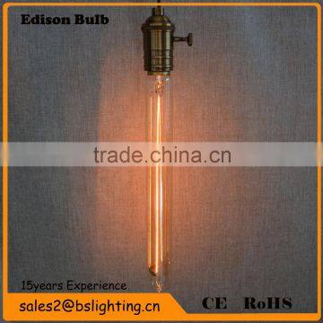 T9 300mm Retro filament long tube edison bulb