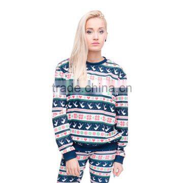 Xmas Online Shopping Digital Print Winter Deer Custom Hoodies photo-3