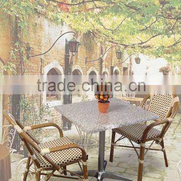 Bamboo Look French Rattan Bistro Chair photo-2