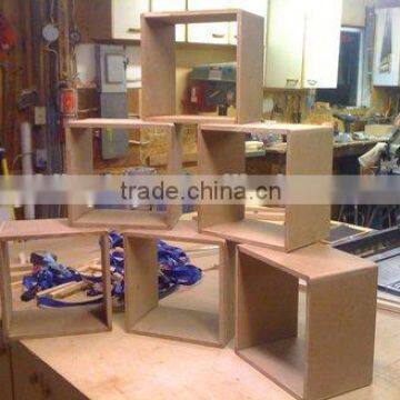 unfinished MDF wooden activity wall cube shelf                        
                                                Quality Choice