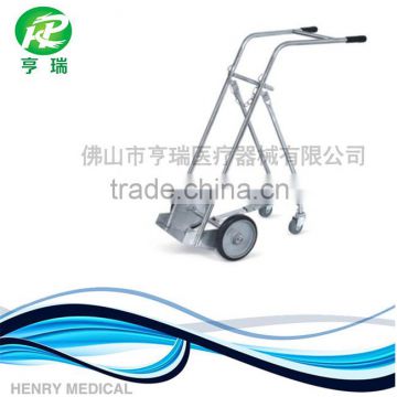 Stainless steel hosptial trolley for oxygen cylinder