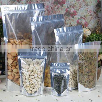 Stand-up Aluminum Foil Zipper Bags, FDA approved, Custom Size