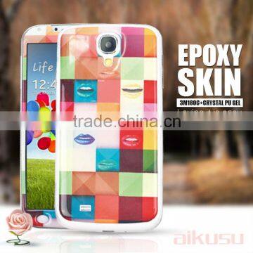 Newest Colorful design 3D Vinyl Epoxy Skin for samsung s4