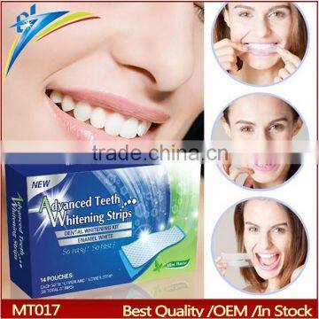 wholesale Advanced Teeth Whitening Strips kit clean Bleaching fast teeth whitening kit