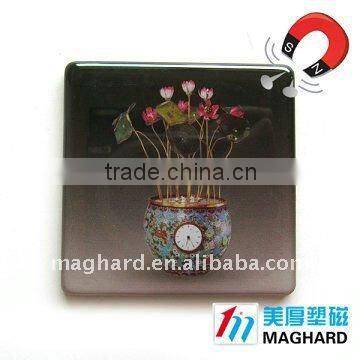 flower vase clock Magnetic Epoxy Gift sales promotion products fridge magnet