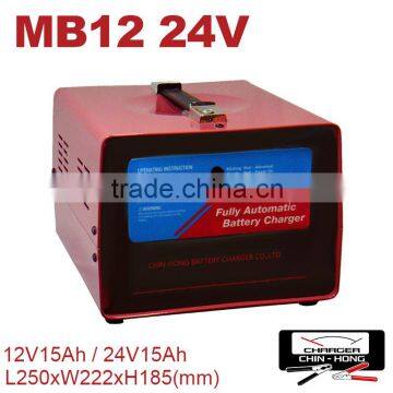 12V/24V 15A Microcomputer Automatic Battery Charger Car Generator UPS Battery