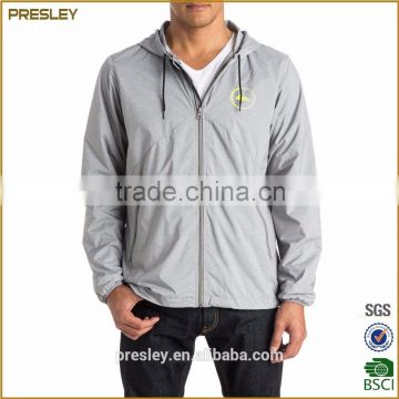 Nylon cheap waterproof windbreaker hoodie souvenir jacket with OEM service