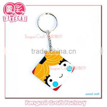 Custom Craft Wooden Cute Shaped Printed Keychain and Key ring Cute Craft ( wood Art/crafts in laser-cut & engraving)charm