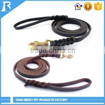 China goods wholesale spring leather dog leash