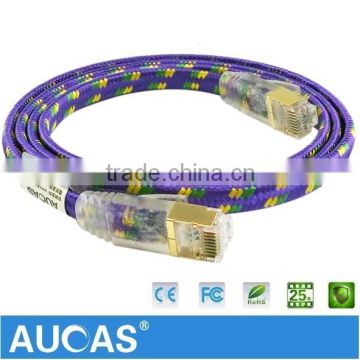 High Speed Different Color Flat Ethernet Cable Cat 7 Network Cable