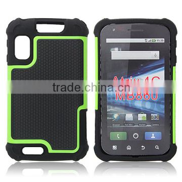 Heavy duty and triple layers shockproof case cover for Motorola Atrix 4G MB860