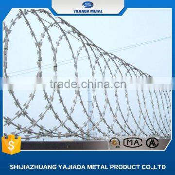 hot dipped galvanized sharp steel razor wire