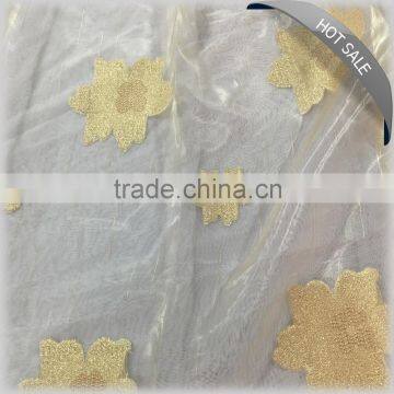 2016 hot Selling Embroidery Organza Fabric