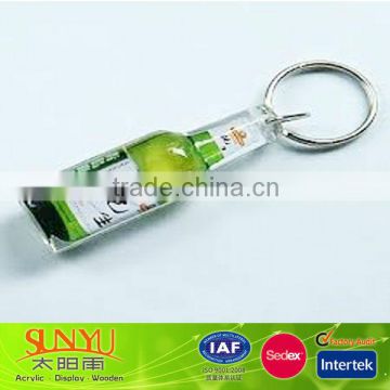 cheap acrylic bottle opener keychain manufacture