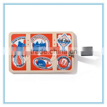 soft pvc and silicone material luggage tag wholesale