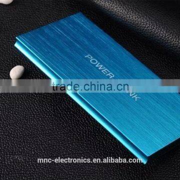 Portable Ultra thin power bank 20000mah LED Light Brushed Aluminum Dual USB external Battery packs for Phone and Tablet                        
                                                                                Supplier's Choice