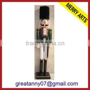 Decorative wooden professinal manual craft wooden nutcrackers wholesale toy soldier nutcracker outdoor&indoor nutcracker