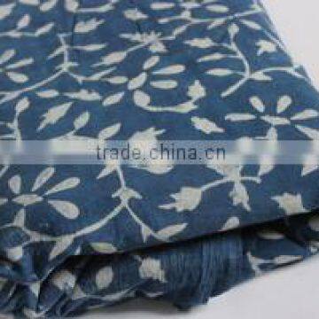 100% Cotton Indigo Printed Quilt Fabric Blue Print