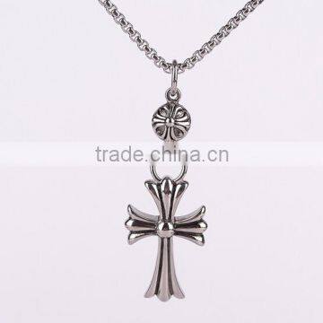 Custom stainless steel titanium cross pendant