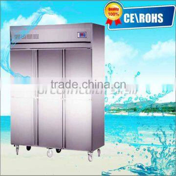 Stainless steel kitchen Equipment Refrigertation With Six Doors