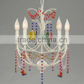 Colorful chandelier for bedroom decoration