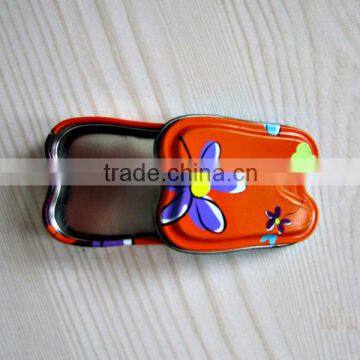 promotional cute small packaging teeth shape tin can