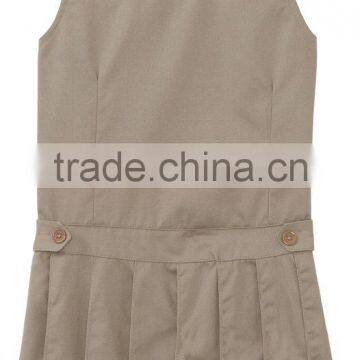 Elegant sleeveless dress school uniforms wholesale for Girls