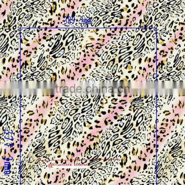 Animal printed cotton eco-friendly lingerie fabric