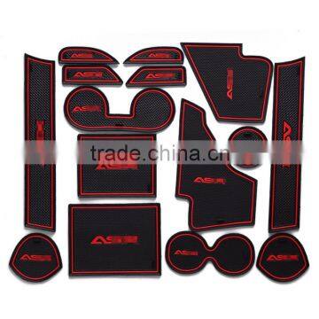  China wholesale car accessories gate slot mats for Mitsubishi ASX 2013-2015 15pcs/set