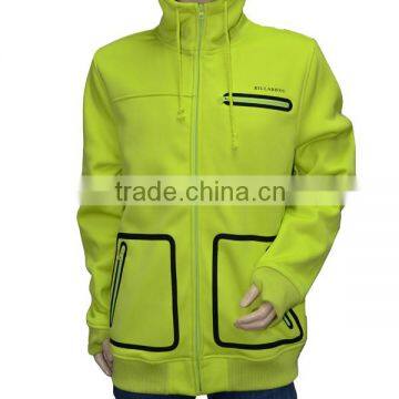 Breathable Membrane Windbreaker Men's Softshell Jacket With Hood photo-4