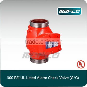 UL/CUL listed grooved fire alarm check valve swing check valve products of alarm valve system