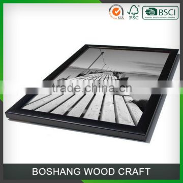 Boshang Handmade Wood Black Photo Certificate Frame