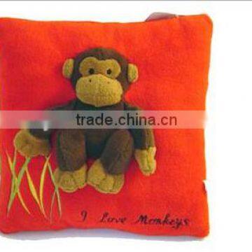 monkey cushion /plush monkey cushion,cartoon toy pillows