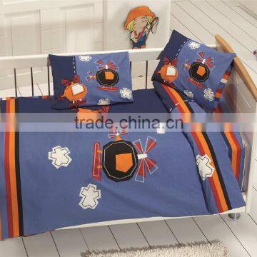 Majoli Bedding Set, 4 Pcs Crib/Toddler, Sky