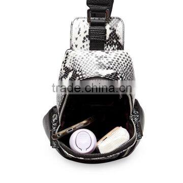 Factory Fashion Design Genuine Leather Chest Bag Shoulder Bags for Man photo-6