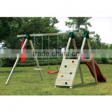 Wooden swing set
