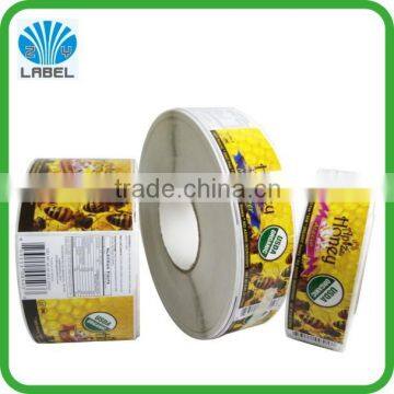 full color printed honey label sticker,waterproof adhesive honey label with custom design