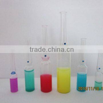 10ml low borosilicate glass ampoule with blue dot printing manufacturer