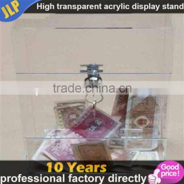 Top quality wholesale acrylic donation box