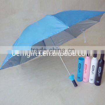 Cheap Wine Bottle Umbrella with Customized Logo