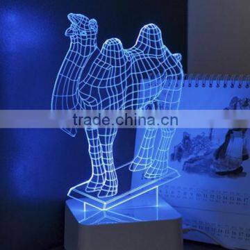697-Camel 3d Shaping Lamp Art Decor Desk Light Led Night Light Led Energetic Saving Lamp