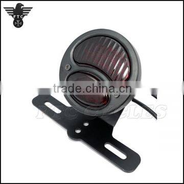 Retro Custom Harley Chopper Motorcycle Tail Light with Bracket