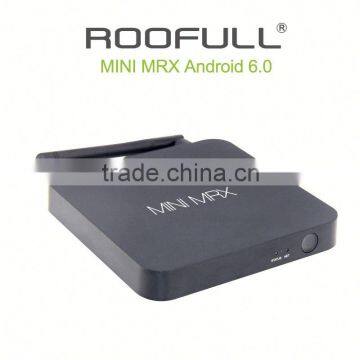mini MRX Google Android tv box Amlogic S905x quad core unlocked TV box with 8GB eMMC eMMC Flash,5GHz wifi, BT4.0