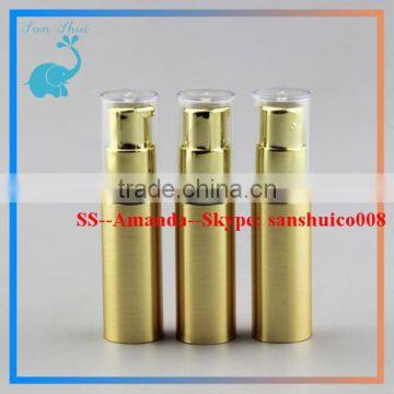 small 10ml gold airless cream bottles for eye cream