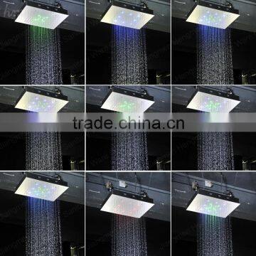 Embeded Rainfall Led Shower Set Polish Surface Inox 304 Shower Head With 3 Function Shower Diverter Valve photo-6